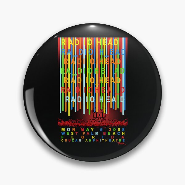 Item preview, Radiohead West Palm Beach 2008 Tour Rainbow Drip Poster designed and sold by JustinaWiza1.