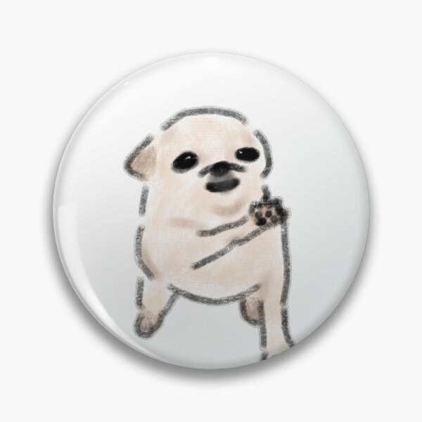 Item preview, Cute Waving Dog Paw Saying Hello Art designed and sold by raun.draw.