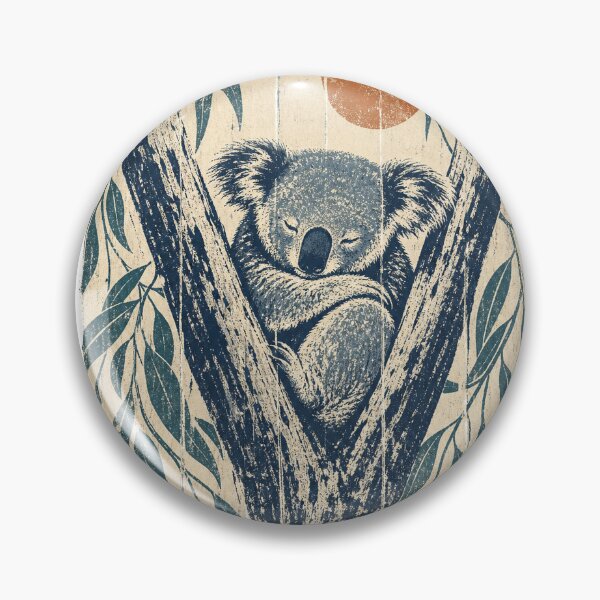 Item preview, Koala in the Eucalyptus Tree Wild Animal Nature Wall Art designed and sold by VisualArtsOasis.