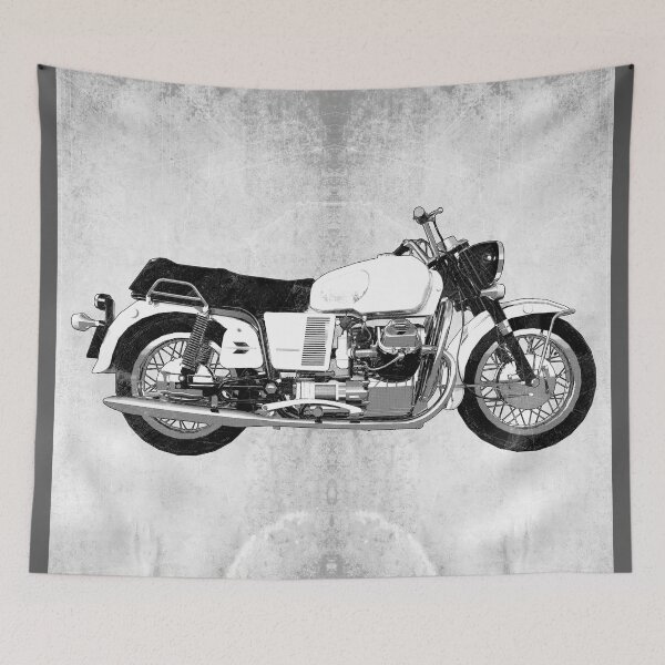 Item preview, Classic Vintage Motorcycle Cafe Racer Side Profile designed and sold by Ghoul Enterprises.