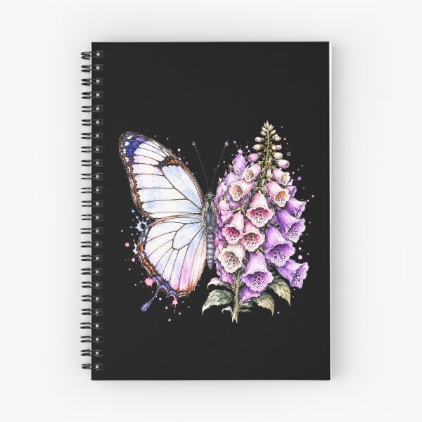 Item preview, Foxglove Butterfly Watercolor Illustration designed and sold by ColorSplash123.