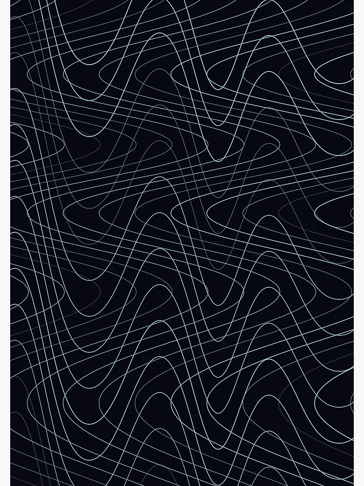 Thumbnail 3 of 3, Journal, Abstract Deep Sea Blue Distorted Pattern designed and sold by GraphyLab.