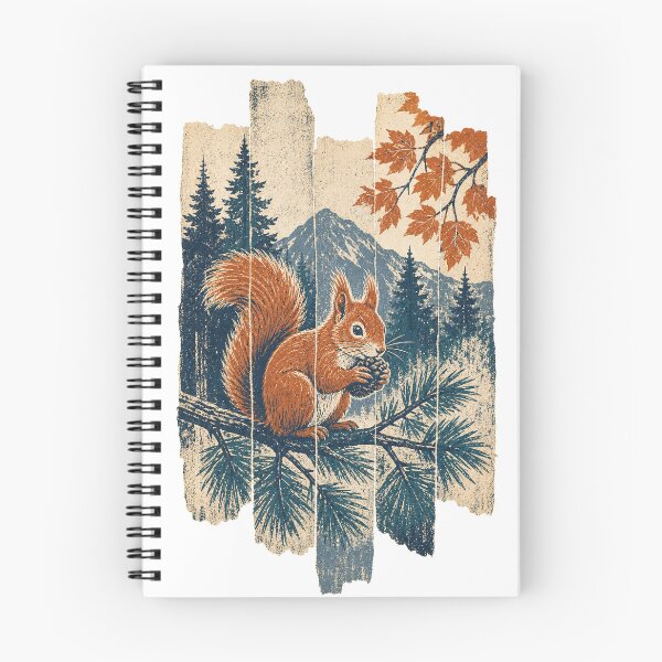 Item preview, Red Squirrel on the Pine Branch Wild Animal Animal Portrait designed and sold by VisualArtsOasis.