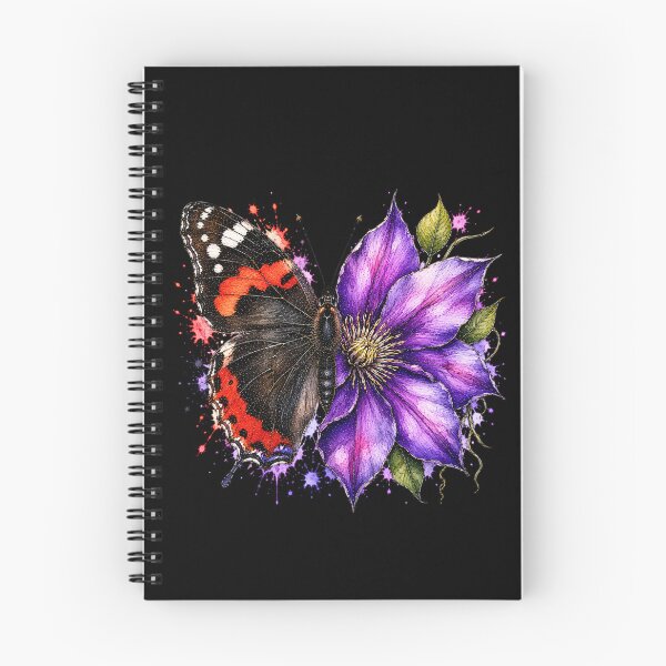 Item preview, Clematis Butterfly Watercolor Illustration designed and sold by ColorSplash123.