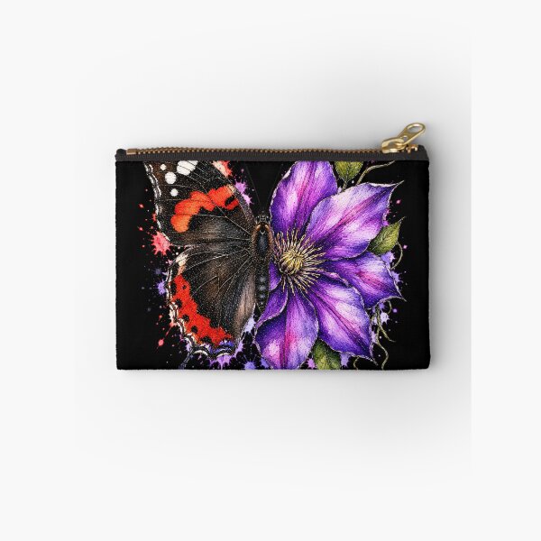 Item preview, Clematis Butterfly Watercolor Illustration designed and sold by ColorSplash123.