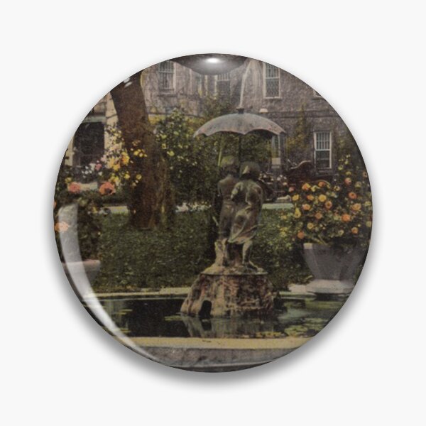 Item preview, Mendota State Hospital (Madison, Wisconsin) Vintage Postcard – Mendota Hospital Fountain designed and sold by GhostlyWorld.