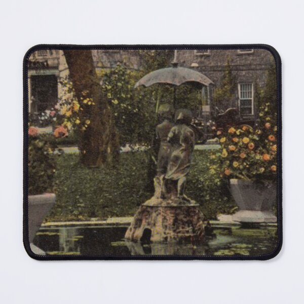 Item preview, Mendota State Hospital (Madison, Wisconsin) Vintage Postcard – Mendota Hospital Fountain designed and sold by GhostlyWorld.