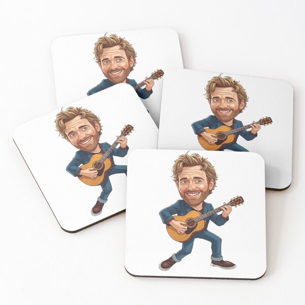 Item preview, Glen Hansard Cartoon Guitarist Illustration designed and sold by muhammadkhafidh.