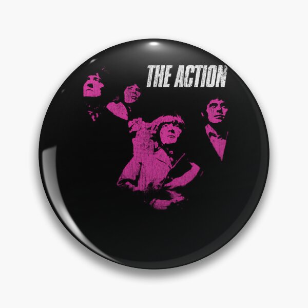 Item preview, The Action Mod Band Pink Distressed Typography designed and sold by VerdaStark.