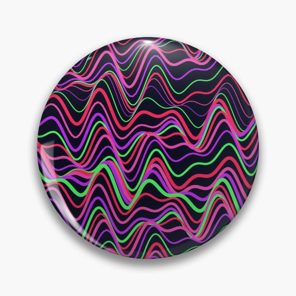 Item preview, Vibrant Neon Pink and Green Wavy Pattern designed and sold by GraphyLab.