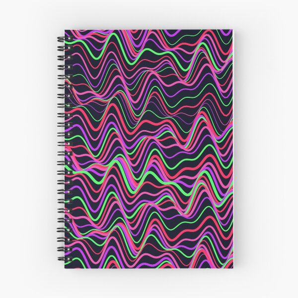 Item preview, Vibrant Neon Pink and Green Wavy Pattern designed and sold by GraphyLab.