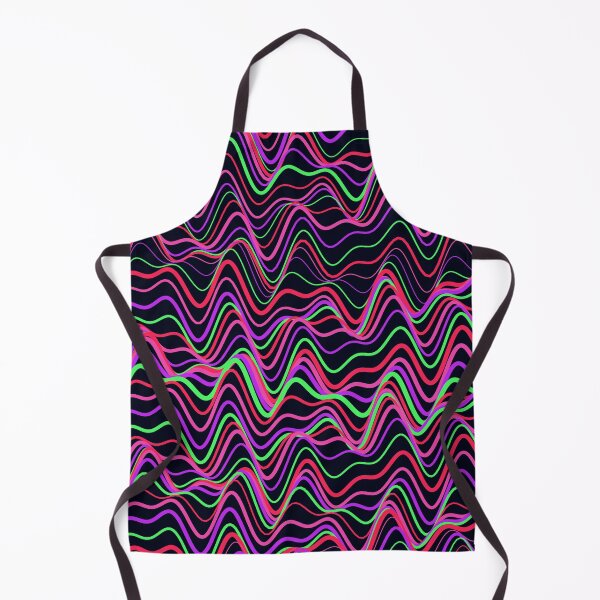 Item preview, Vibrant Neon Pink and Green Wavy Pattern designed and sold by GraphyLab.