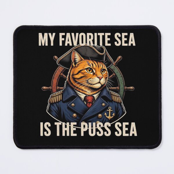 Item preview, My Favorite Sea is The Puss-Sea designed and sold by TheEndDesign.