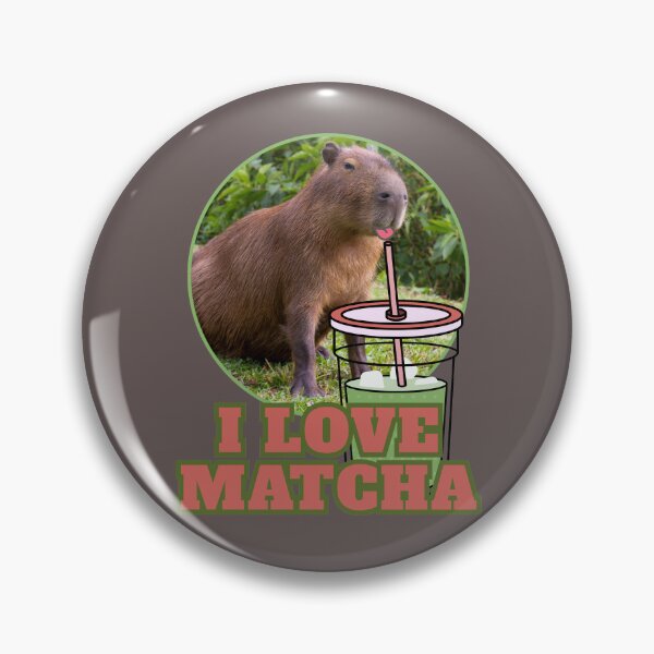 Item preview, I Love Matcha Capybara Cute Kawaii Aesthetic designed and sold by PaniKulka.