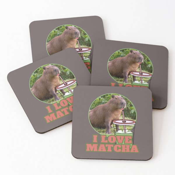 Item preview, I Love Matcha Capybara Cute Kawaii Aesthetic designed and sold by PaniKulka.