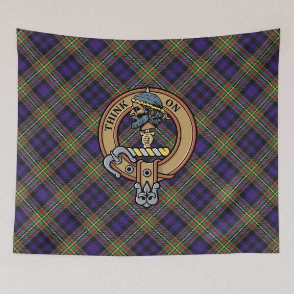 Item preview, Clan MacLellan Crest over Modern Tartan designed and sold by sifis.