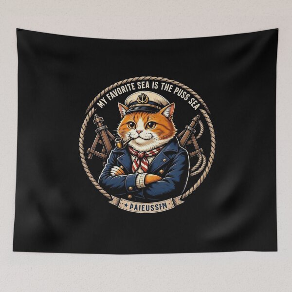 Item preview, My Favorite Sea is The Puss-Sea designed and sold by TheEndDesign.