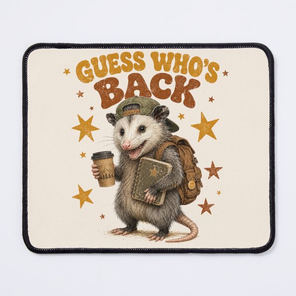 Item preview, Guess Who's Back Opossum Back To School Funny Retro Shirt designed and sold by Yellowriversss.