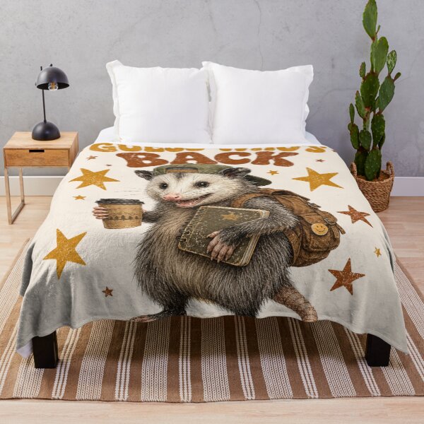 Item preview, Guess Who's Back Opossum Back To School Funny Retro Shirt designed and sold by Yellowriversss.