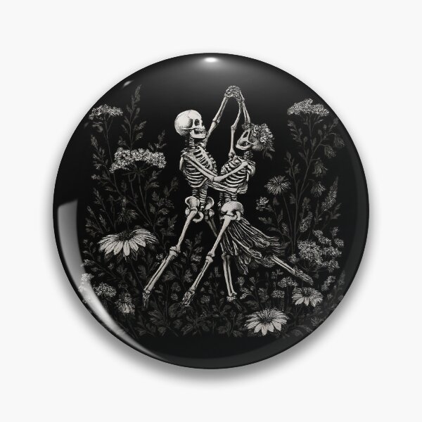 Item preview, Romantic Dancing Skeleton Floral Gothic Vintage T-Shirt designed and sold by Turtlazcyx.