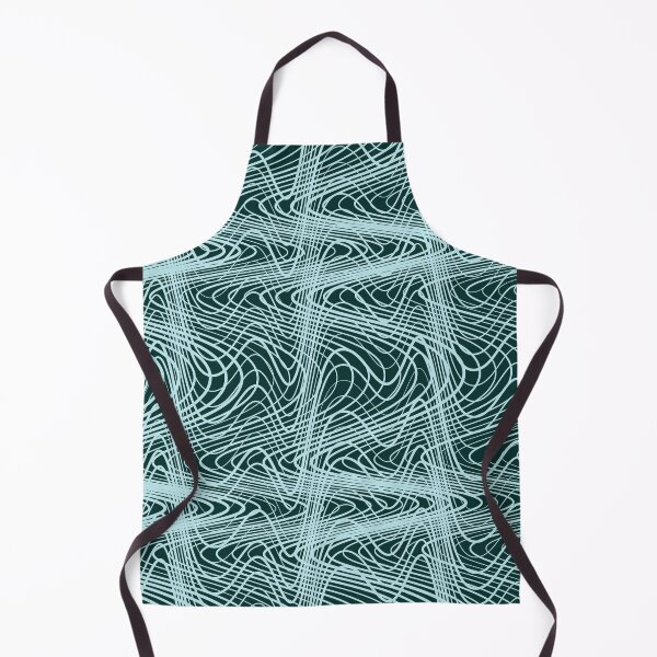 Item preview, Abstract Wavy Green and Blue Distorted Lines Pattern designed and sold by GraphyLab.