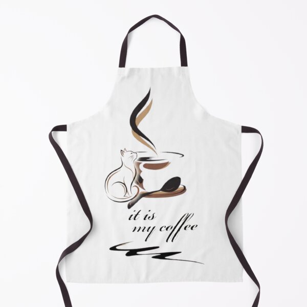 Item preview, Cute Black Cat and Coffee Aesthetic Illustration designed and sold by PrintforDesign.