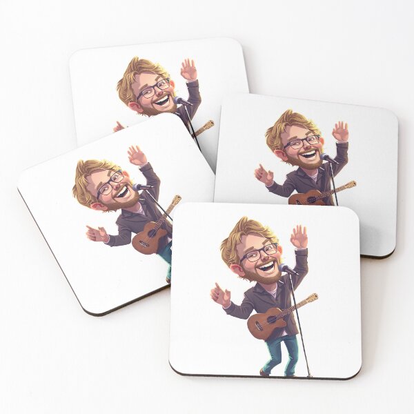 Item preview, Glen Hansard Cartoon Singer Guitar Music Illustration designed and sold by muhammadkhafidh.