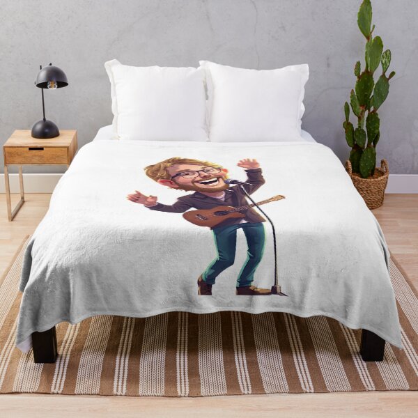 Item preview, Glen Hansard Cartoon Singer Guitar Music Illustration designed and sold by muhammadkhafidh.