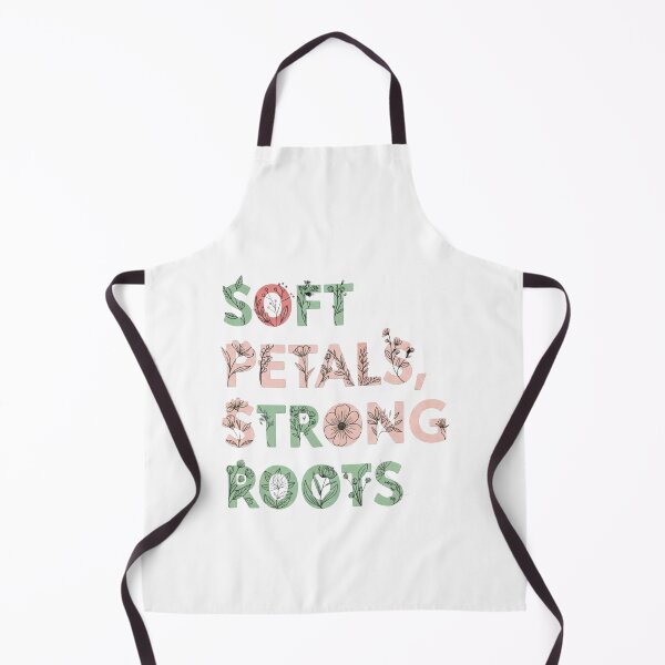 Item preview, Soft Petals Strong Roots Floral Typography Art designed and sold by Dzblack.
