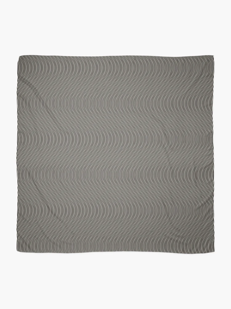 Thumbnail 2 of 3, Scarf, Abstract Forest Green Distorted Wave Pattern designed and sold by GraphyLab.