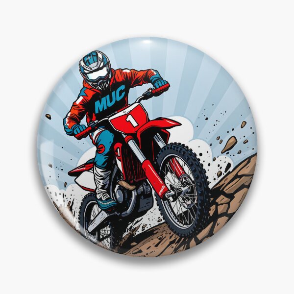 Item preview, Pop Art Motocross Thumper Hill Climb Off Road Graphic designed and sold by RevUpDesign.