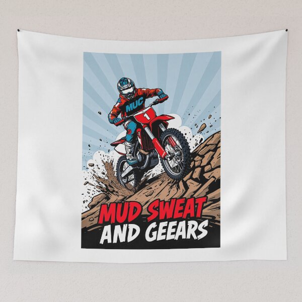 Item preview, Pop Art Motocross Thumper Hill Climb Off Road Graphic designed and sold by RevUpDesign.