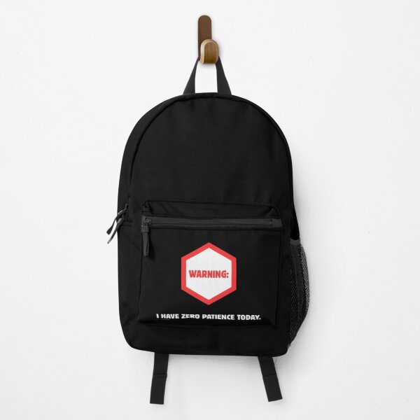 Item preview, Warning Zero Patience Today Funny Industrial Parody designed and sold by Mircea786.