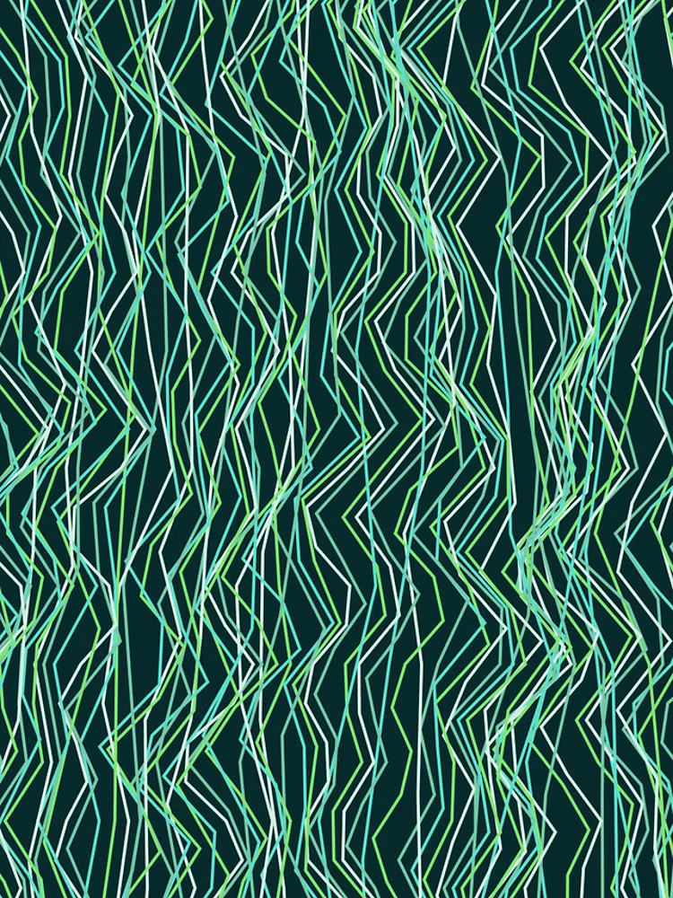 Thumbnail 4 of 4, iPhone Case, Abstract Winter Ocean Angular Line Pattern designed and sold by GraphyLab.
