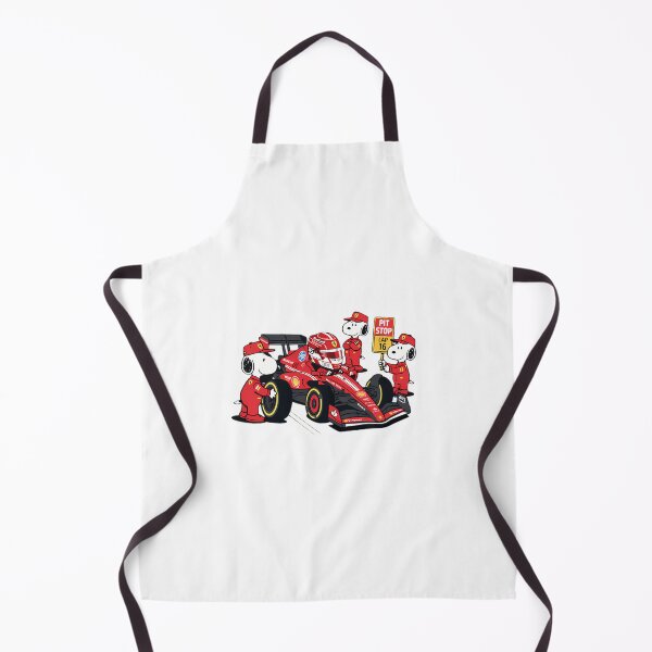 Item preview, Charles Leclerc Snoopy Pit Crew F1 Ferrari Racing Cartoon designed and sold by TourDeBookshop.