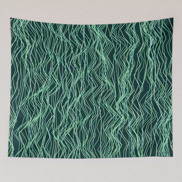 Item preview, Abstract Winter Ocean Angular Line Pattern designed and sold by GraphyLab.