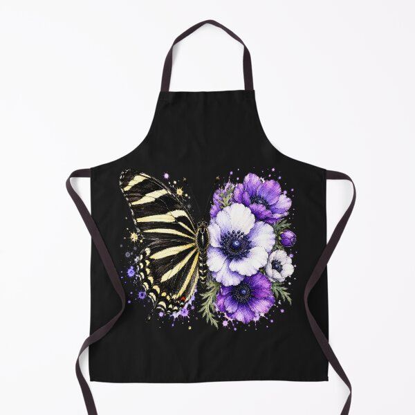 Item preview, Anemone Butterfly Watercolor Illustration designed and sold by ColorSplash123.