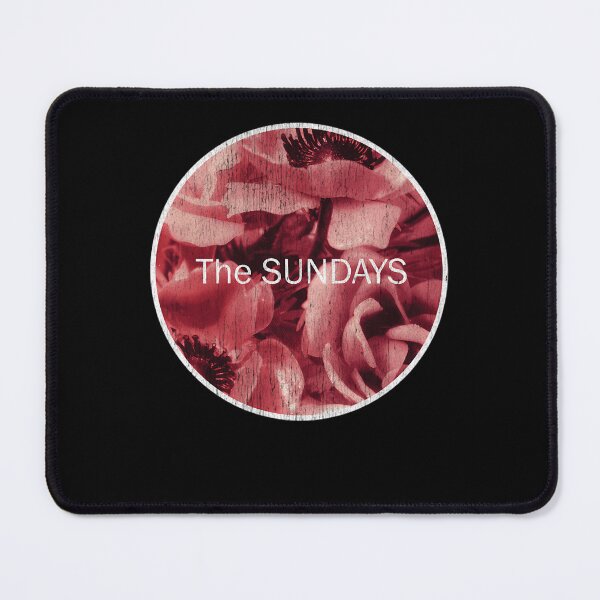 Item preview, The Sundays Indie Pop Red Floral Circle designed and sold by FreidaStreich.