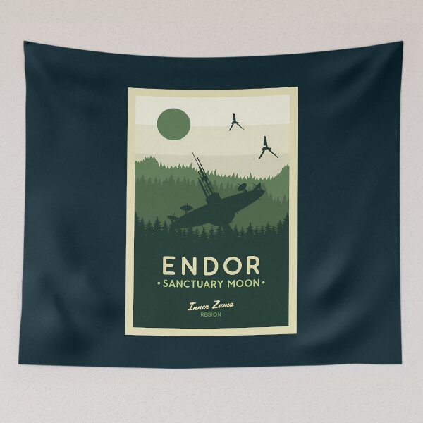 Item preview, Endor Sanctuary Moon Poster designed and sold by ZayvianParadise.