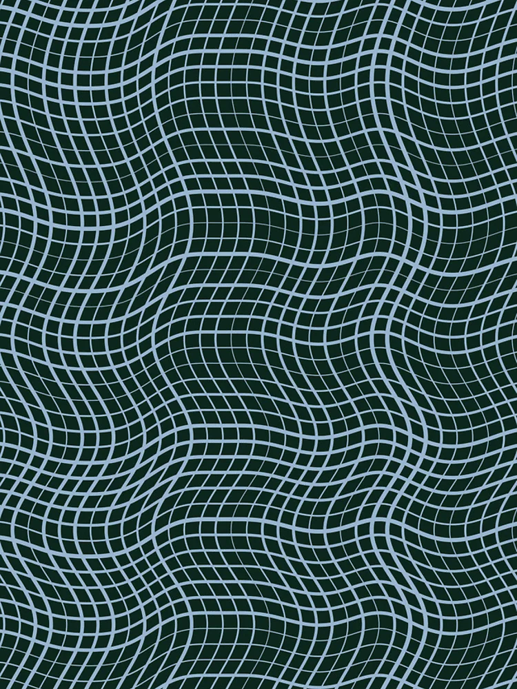 Thumbnail 4 of 4, iPhone Case, Abstract Dark Teal Distorted Grid Pattern designed and sold by GraphyLab.