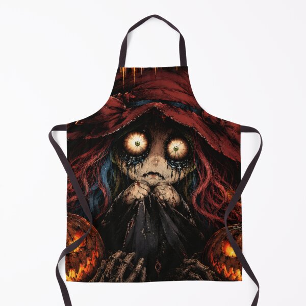 Item preview, Happy Halloween – Spooky Anime Witch & Horror Pumpkin Art designed and sold by kdhill.