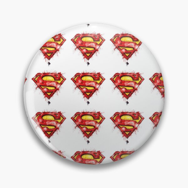 Item preview, Watercolor Superman Crest Paint Splatter Art designed and sold by DKSH1234.