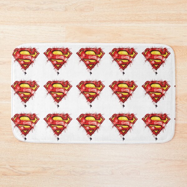 Item preview, Watercolor Superman Crest Paint Splatter Art designed and sold by DKSH1234.