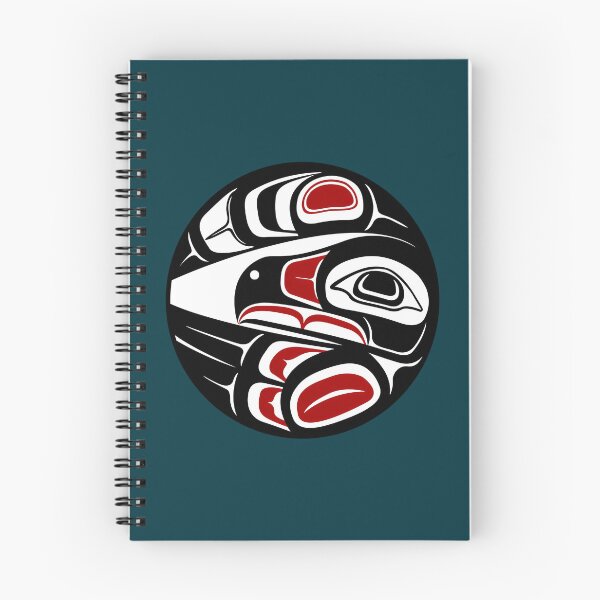 Item preview, Raven Moon Formline Circle Sun Bird Thunder Eagle Crow Haida Salish  designed and sold by ZayvianParadise.