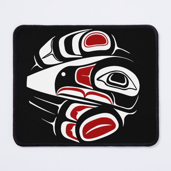 Item preview, Raven Moon Formline Circle Sun Bird Thunder Eagle Crow Haida Salish designed and sold by ZayvianParadise.