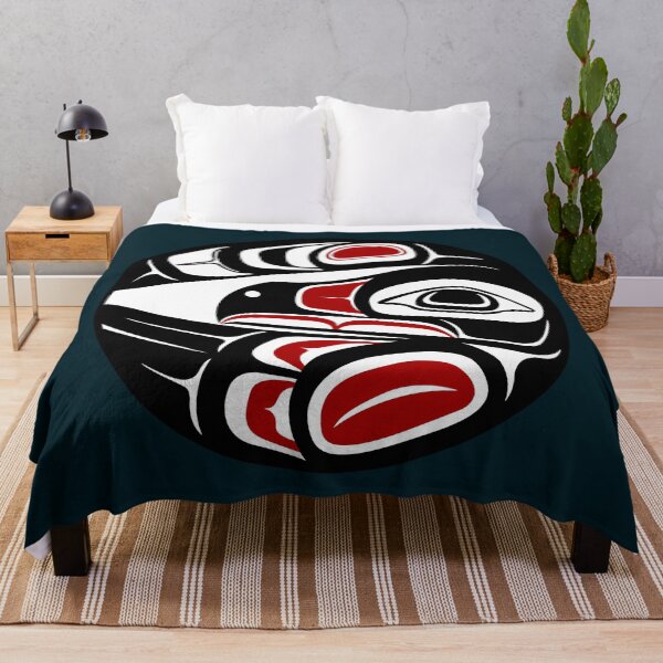 Item preview, Raven Moon Formline Circle Sun Bird Thunder Eagle Crow Haida Salish designed and sold by ZayvianParadise.