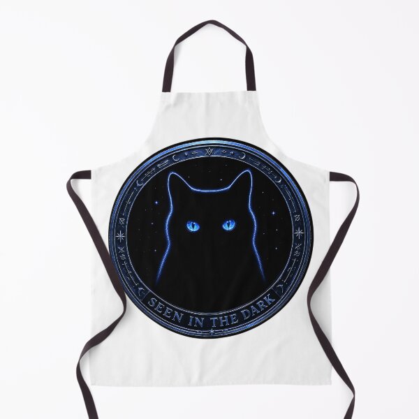 Item preview, Seen in the Dark — Black Cat Glowing-Eyes Medallion designed and sold by Eyes Over Chaos .