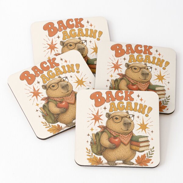 Item preview, Back Again Capybara Teacher Funny Teacher Appreciation  designed and sold by Yellowriversss.