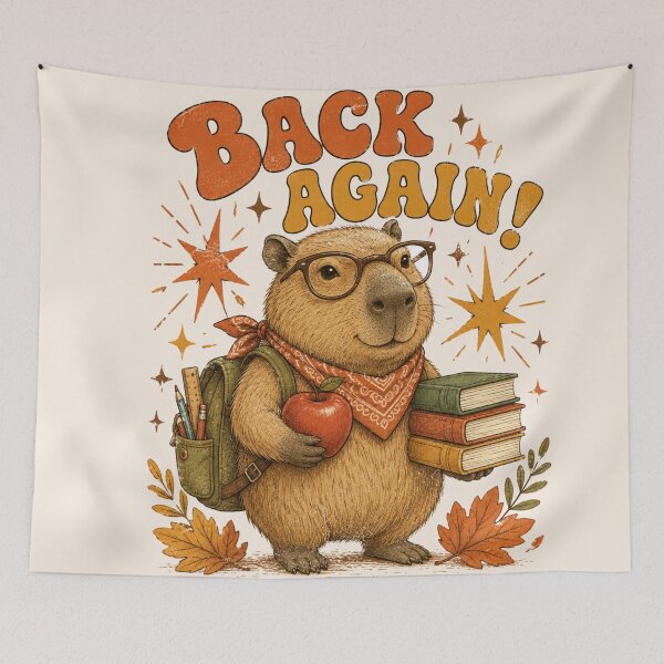 Item preview, Back Again Capybara Teacher Funny Teacher Appreciation  designed and sold by Yellowriversss.
