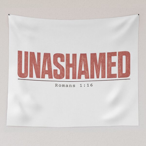 Item preview, Unashamed Romans 1:16 Christian Streetwear Vintage Typography designed and sold by Skotecky.